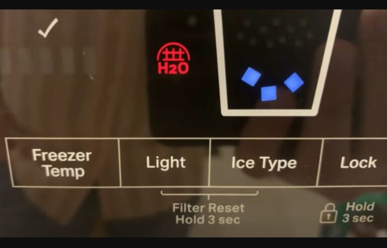 How to Reset H20 Light on Whirlpool Refrigerator?
